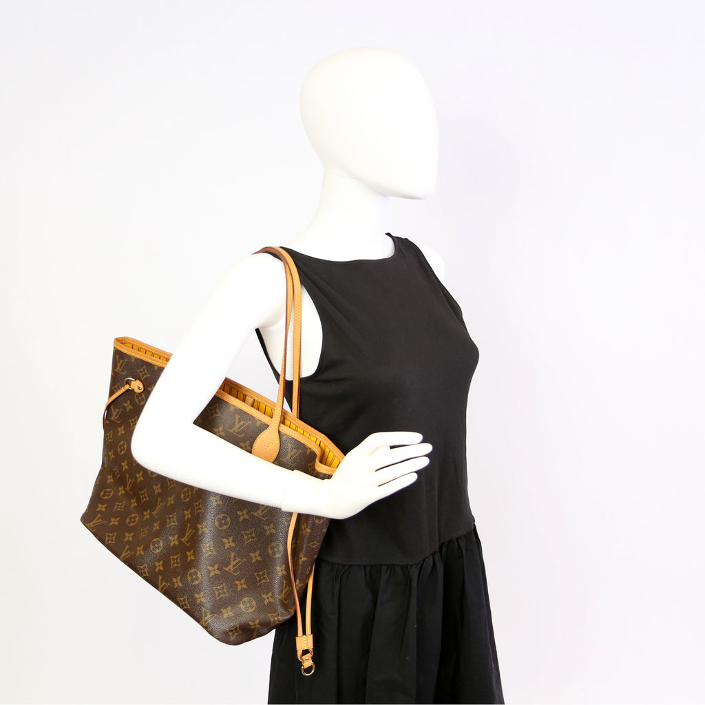 Neverfull With Wallet MM Monogram Yellow