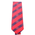 Printed Silk Tie Red/Blue