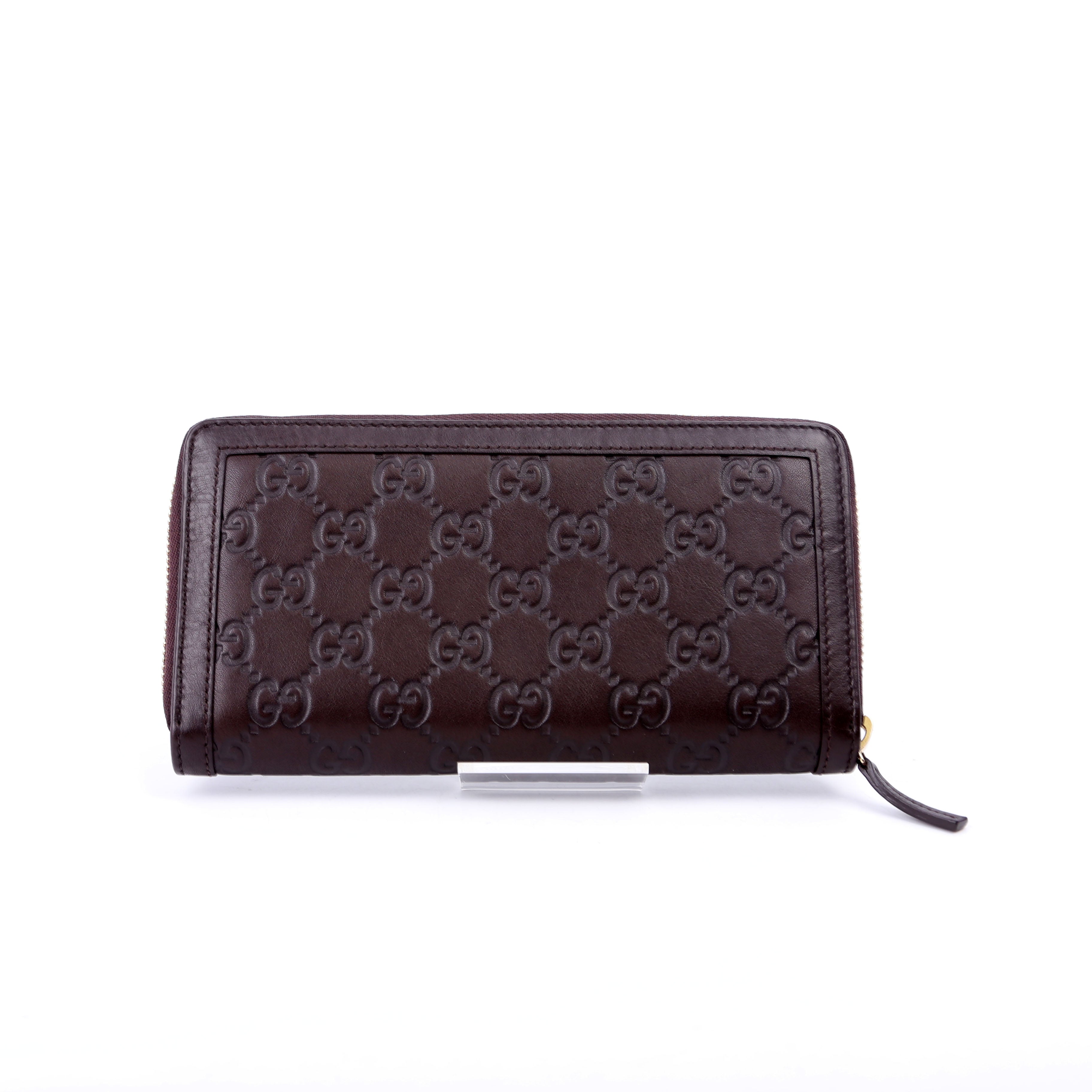Gucci 308012 Sukey Guccissima Zip Around Wallet Brown