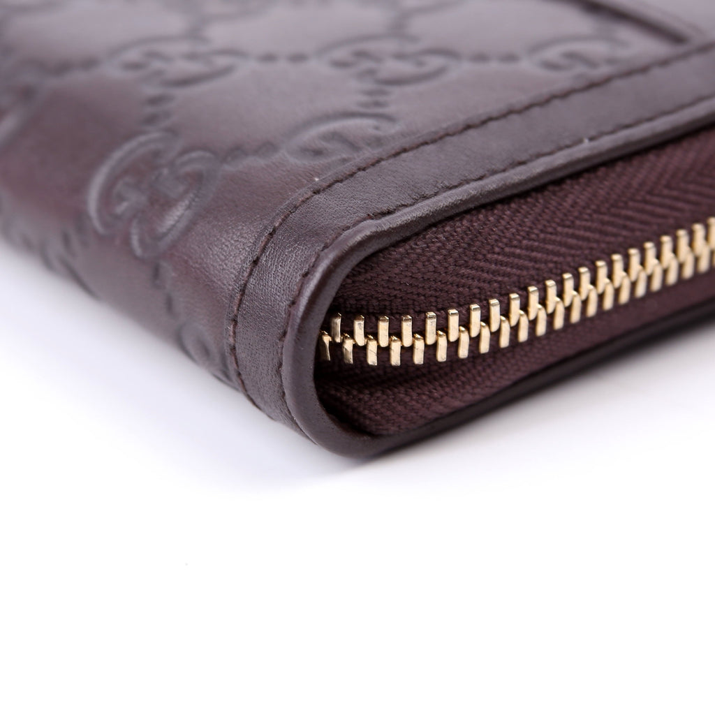 Gucci 308012 Sukey Guccissima Zip Around Wallet Brown