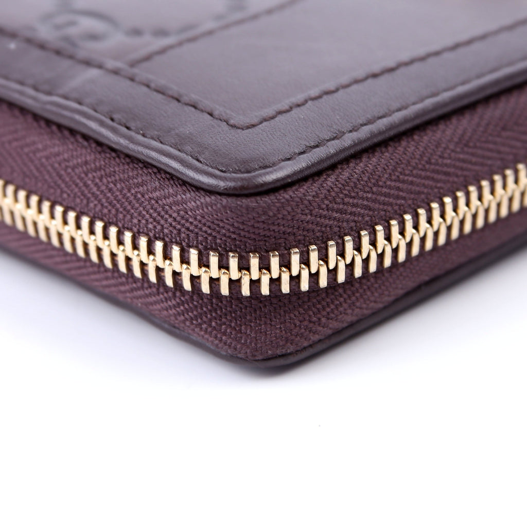 Gucci 308012 Sukey Guccissima Zip Around Wallet Brown