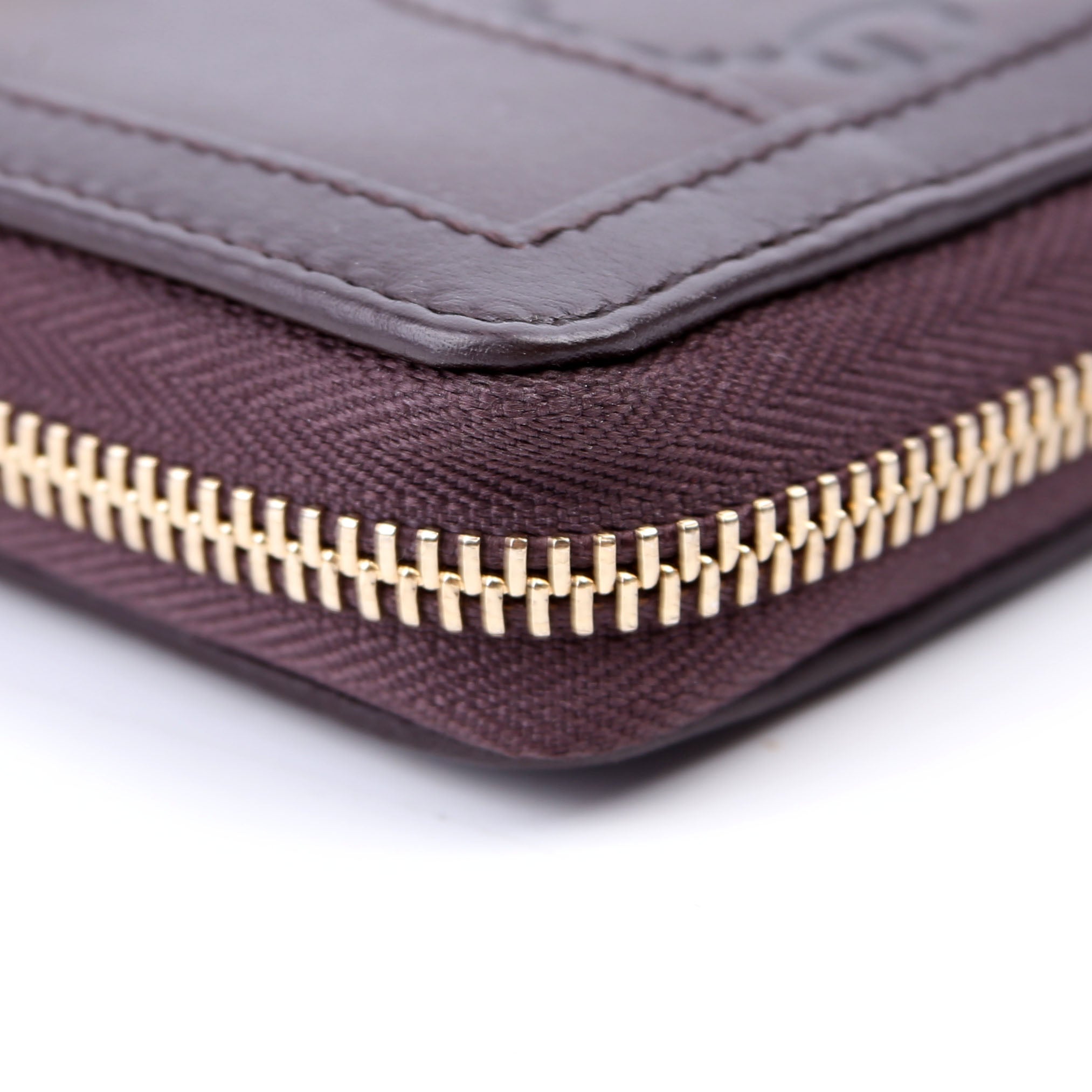 Gucci 308012 Sukey Guccissima Zip Around Wallet Brown