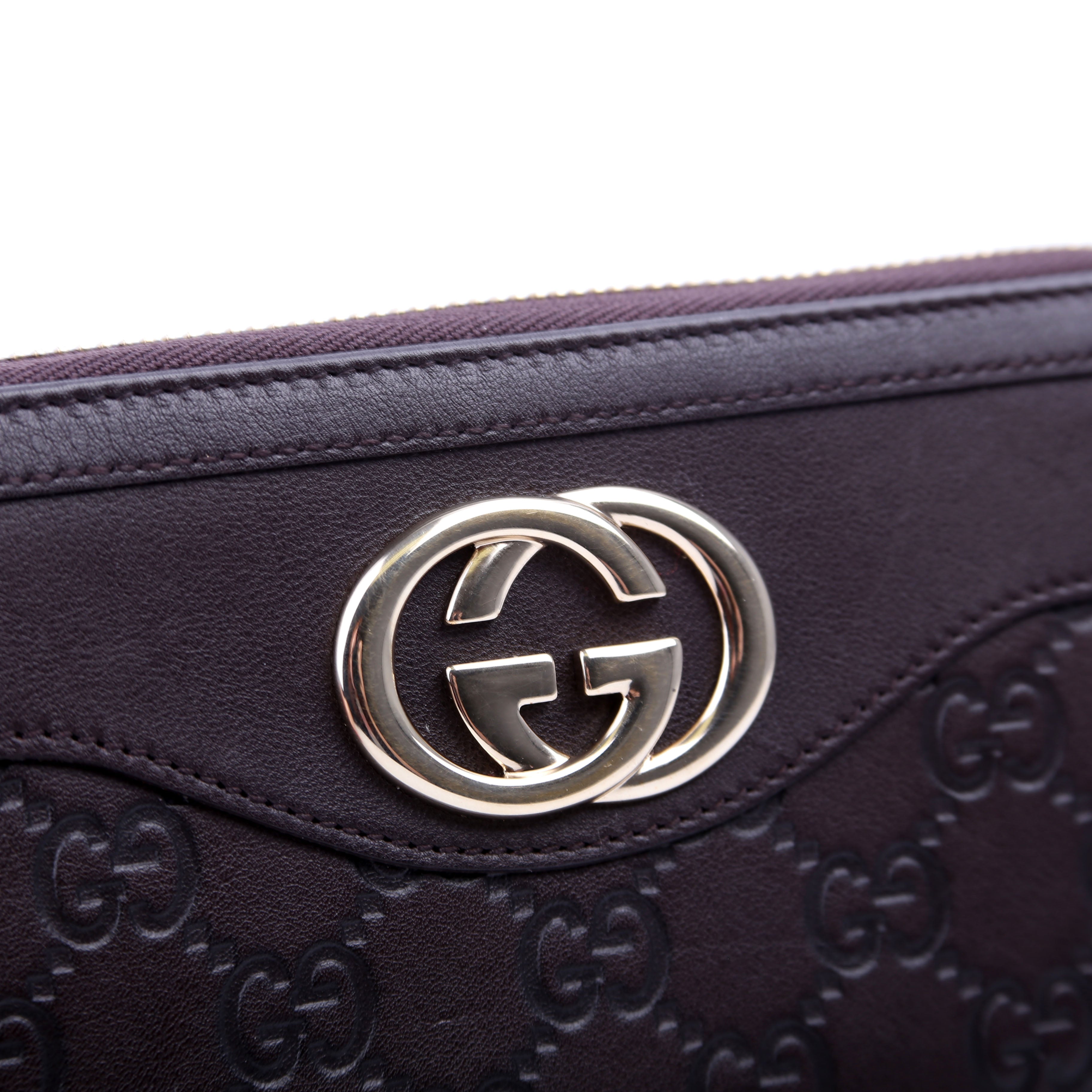 Gucci 308012 Sukey Guccissima Zip Around Wallet Brown
