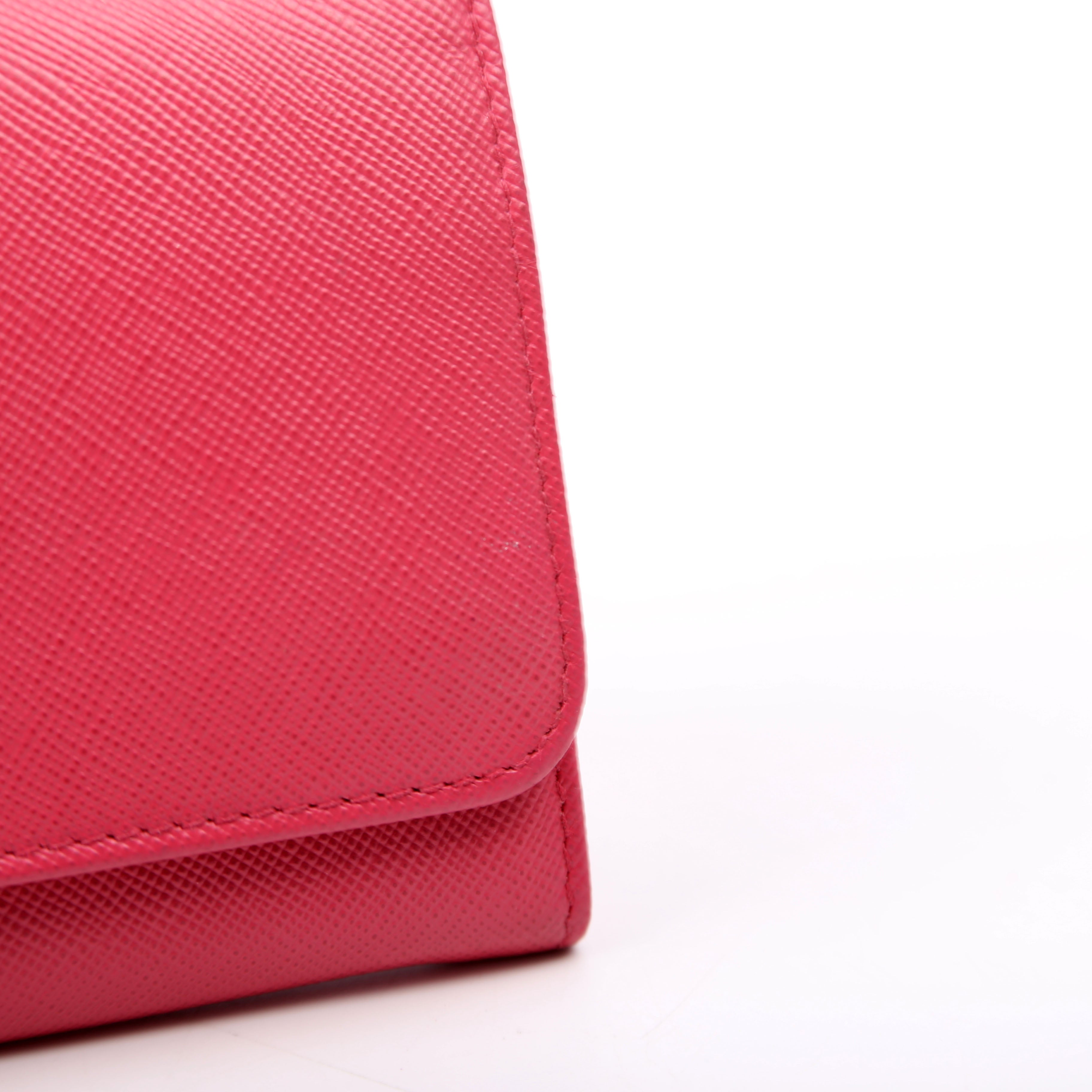 Saffiano Chain Wallet 1MH132 Pink