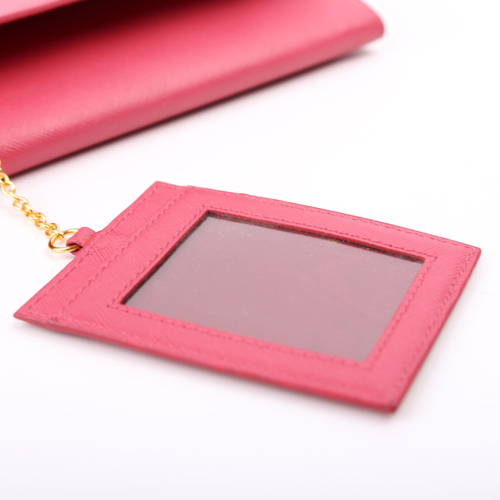 Saffiano Chain Wallet 1MH132 Pink