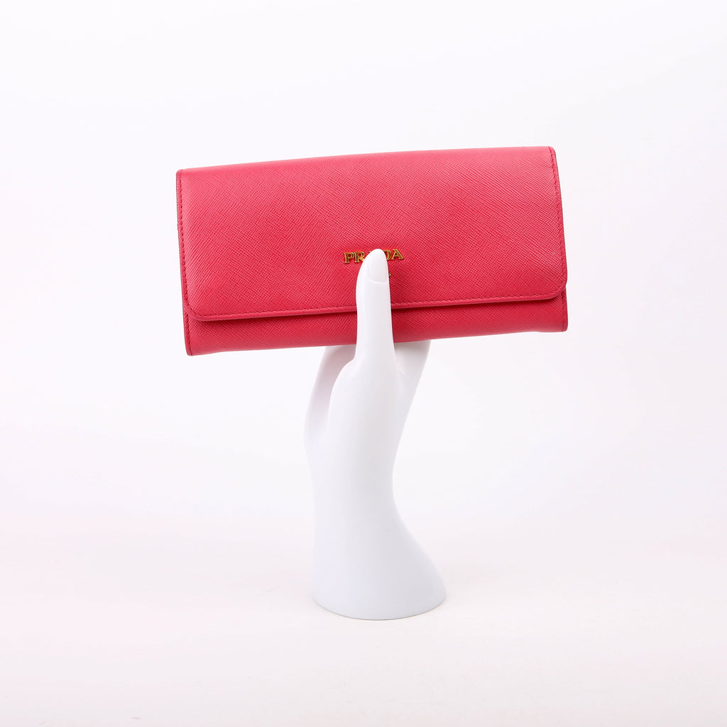Saffiano Chain Wallet 1MH132 Pink
