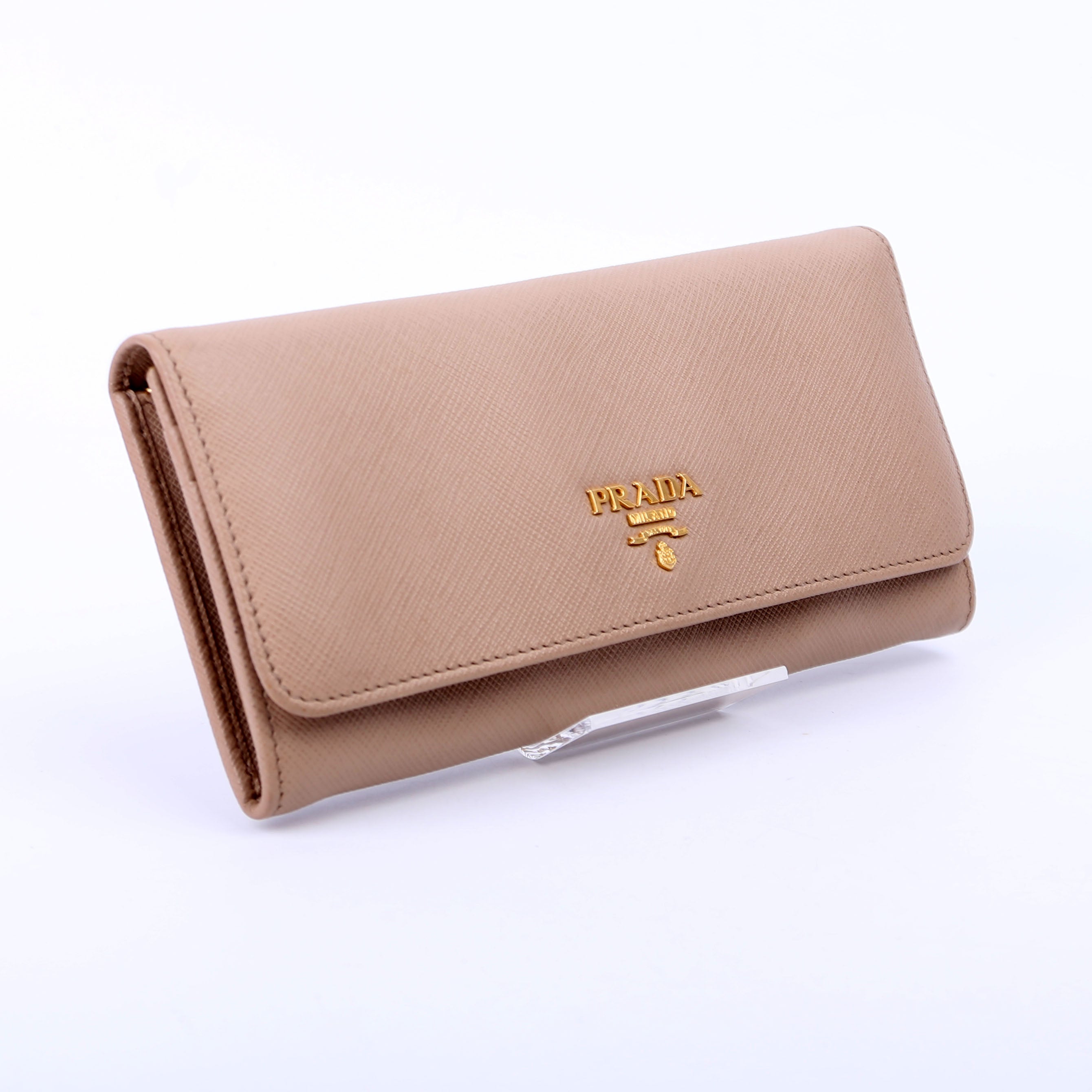 Saffiano Chain Wallet 1MH132 Tan