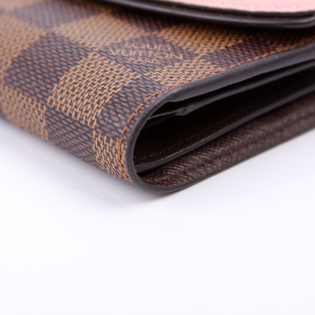 Normandy Compact Wallet Damier Ebene Pink