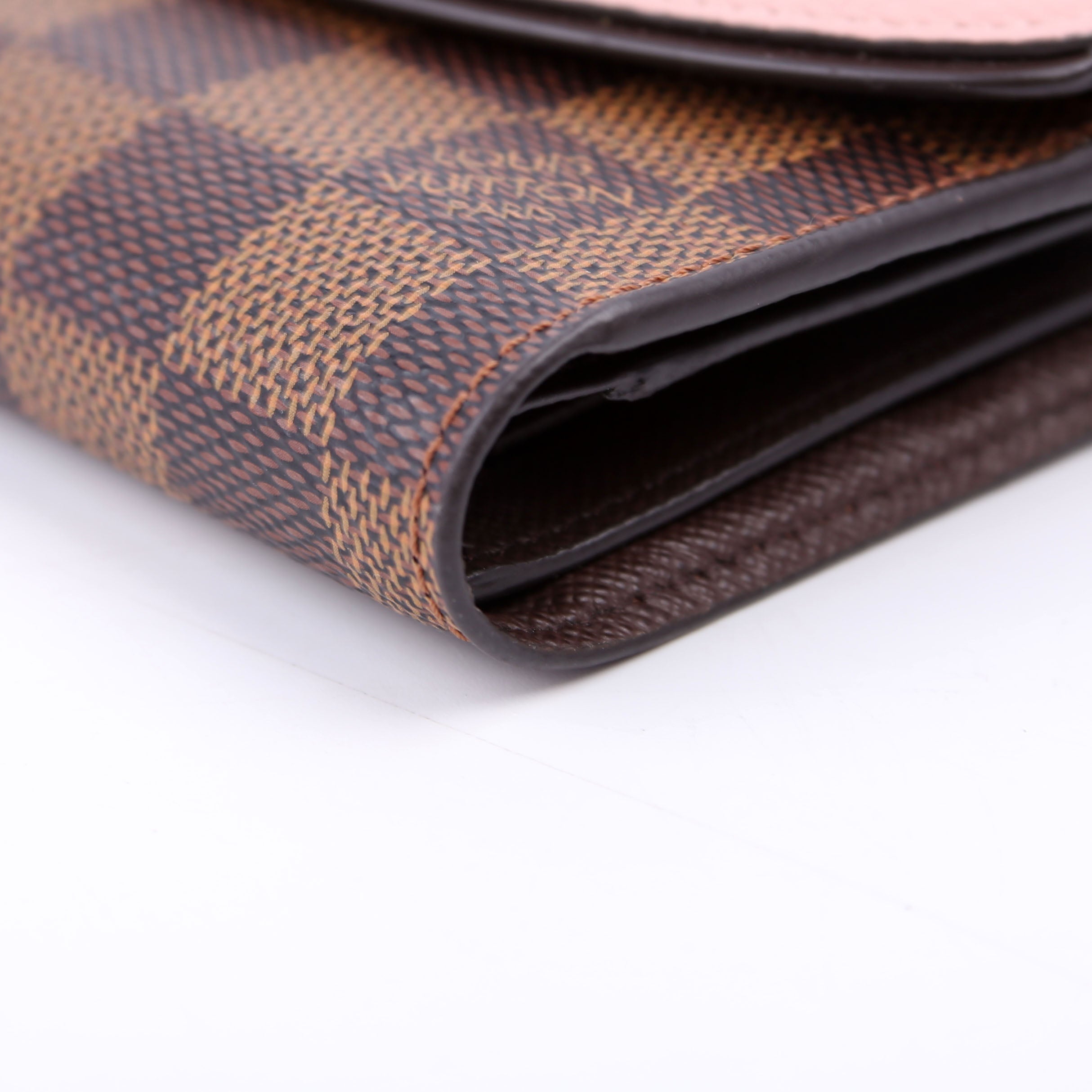 Normandy Compact Wallet Damier Ebene Pink