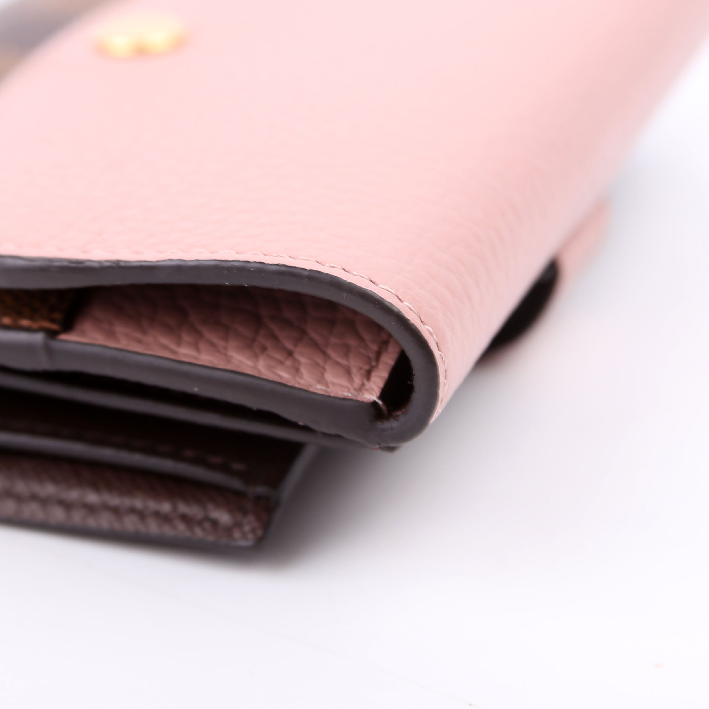 Normandy Compact Wallet Damier Ebene Pink