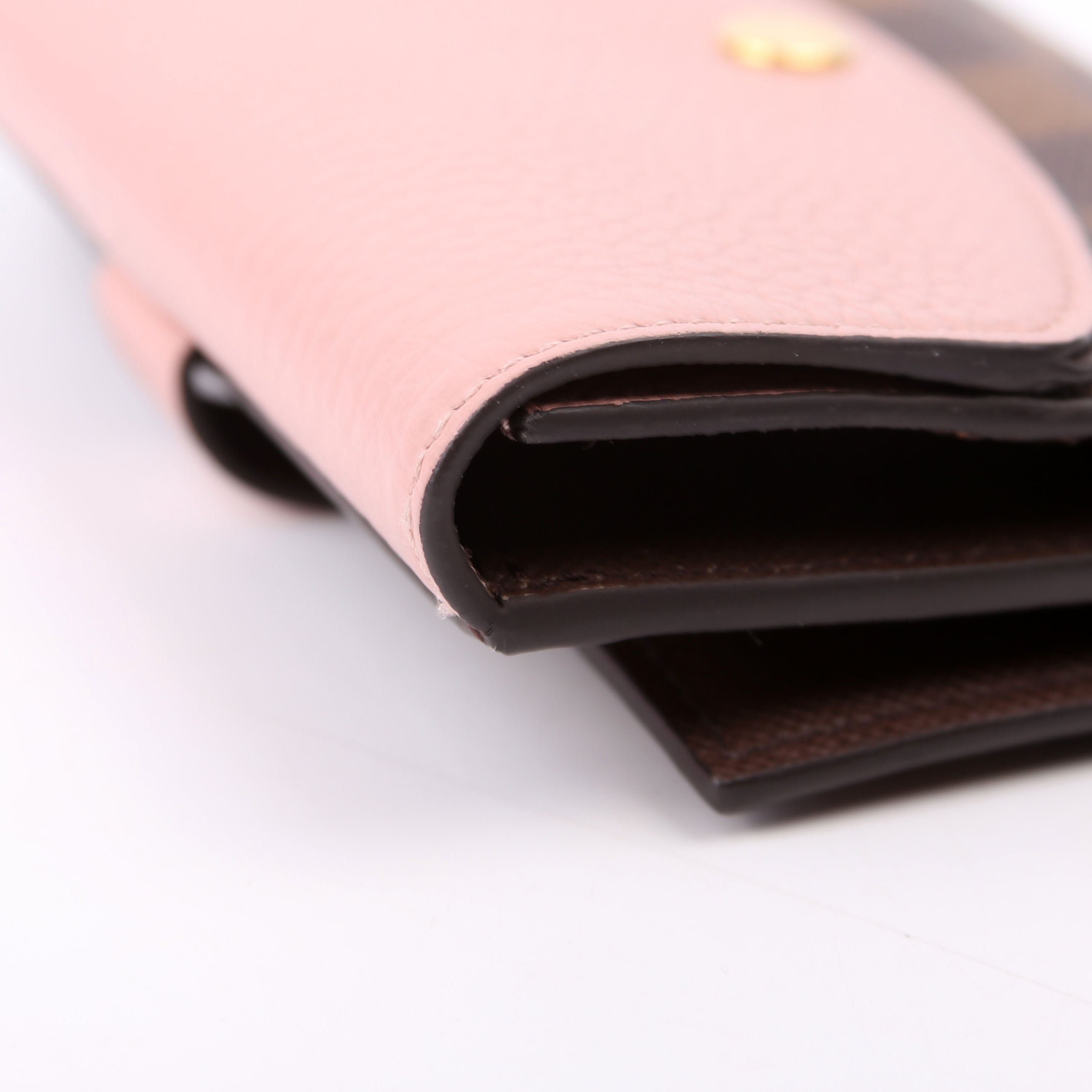 Normandy Compact Wallet Damier Ebene Pink