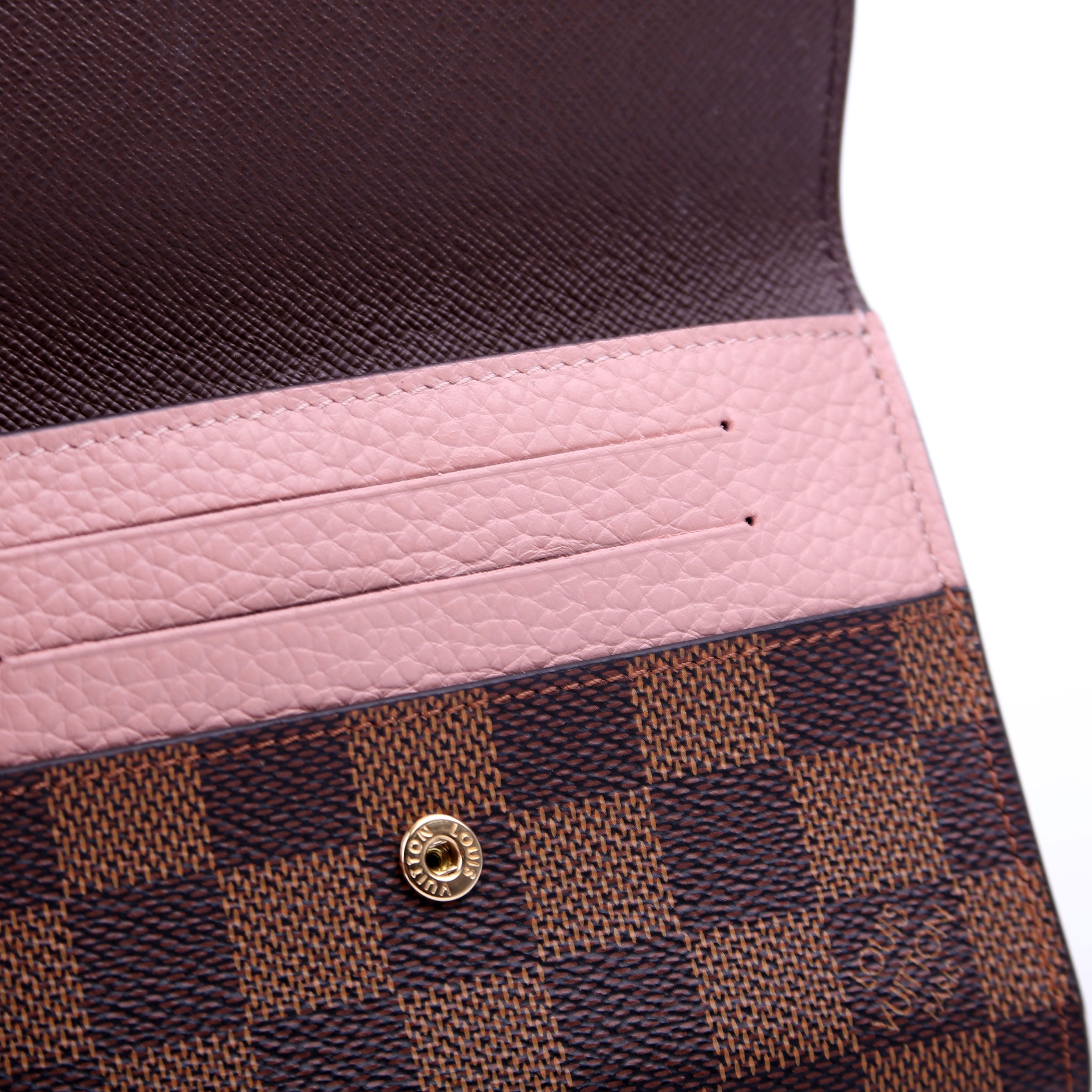 Normandy Compact Wallet Damier Ebene Pink