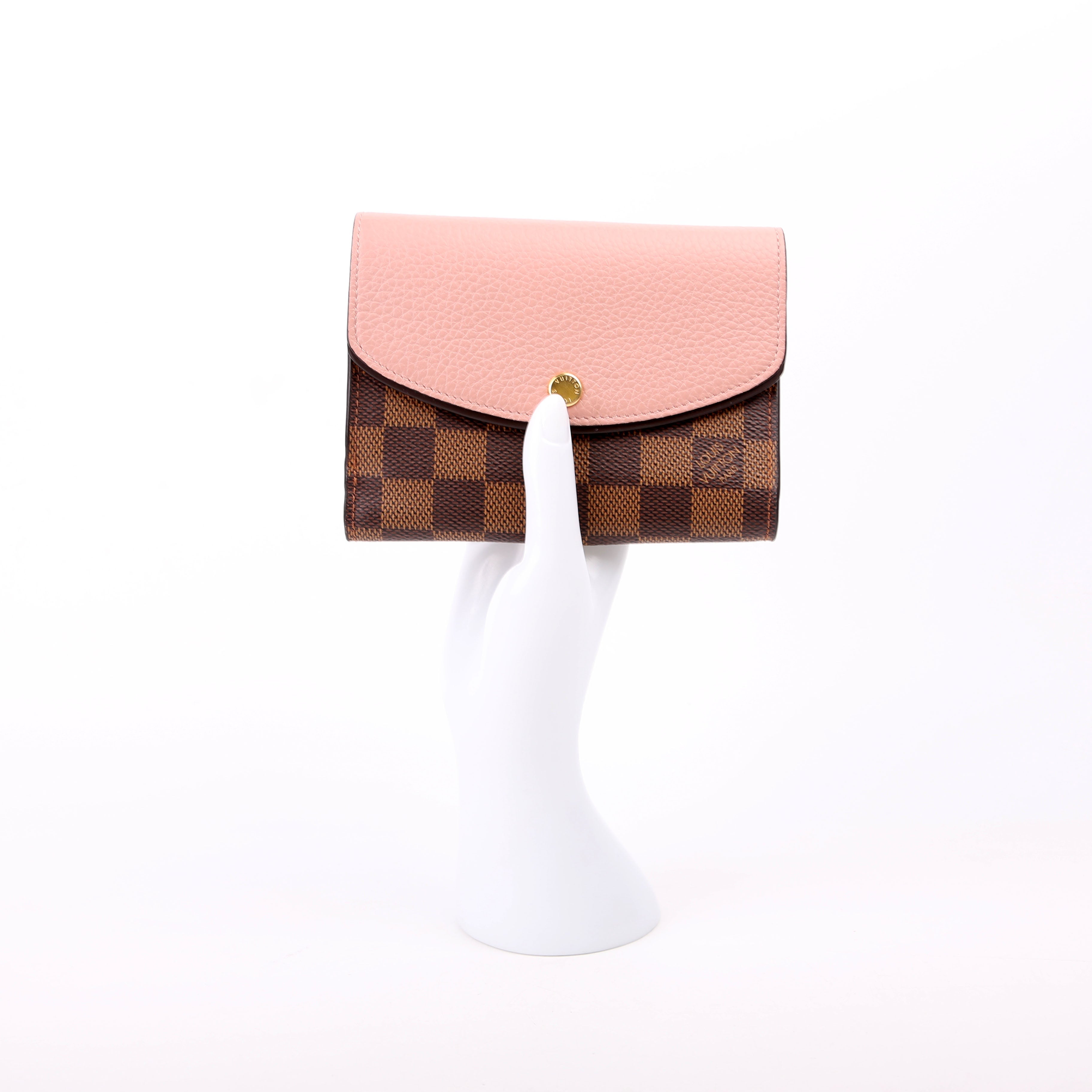 Normandy Compact Wallet Damier Ebene Pink