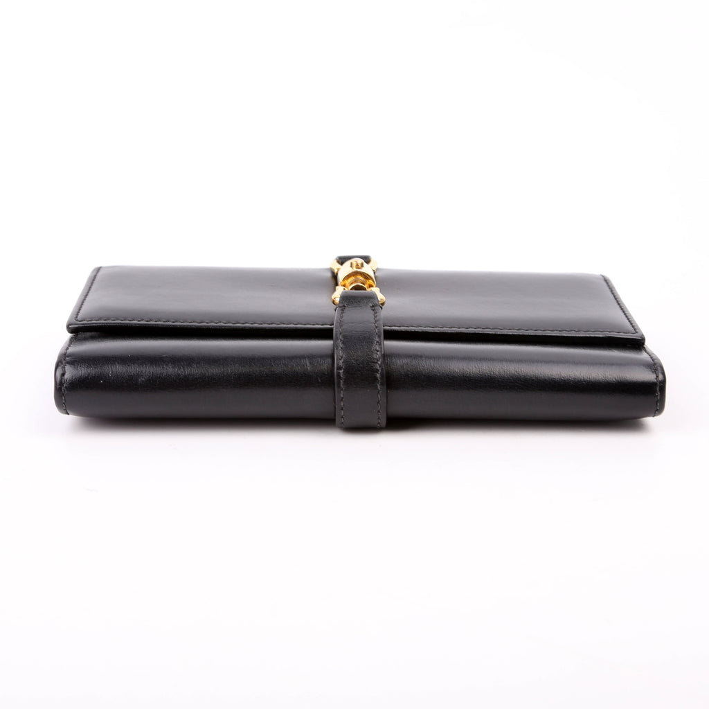 Gucci 652681 Jackie 1961 Chain Wallet Black