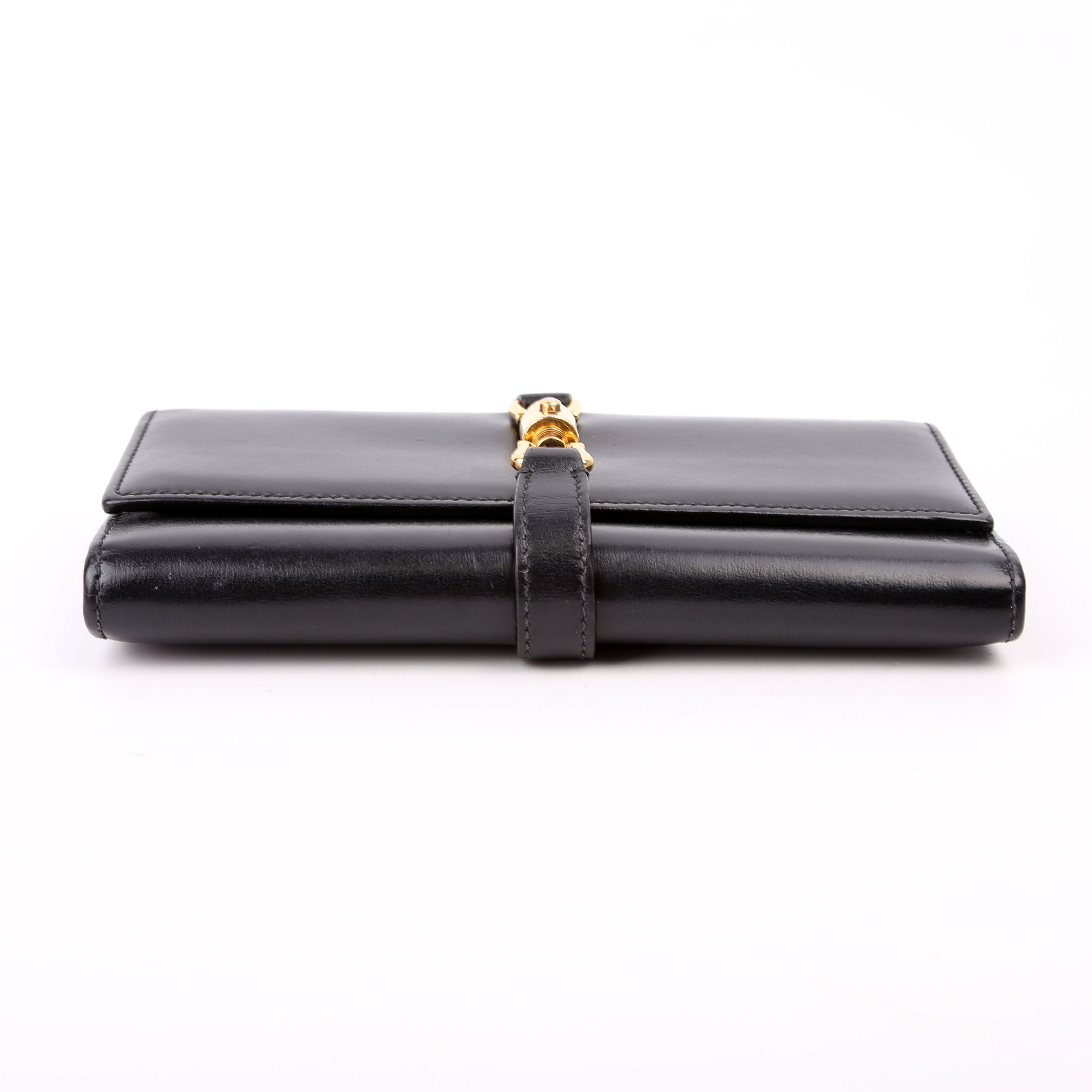 Gucci 652681 Jackie 1961 Chain Wallet Black