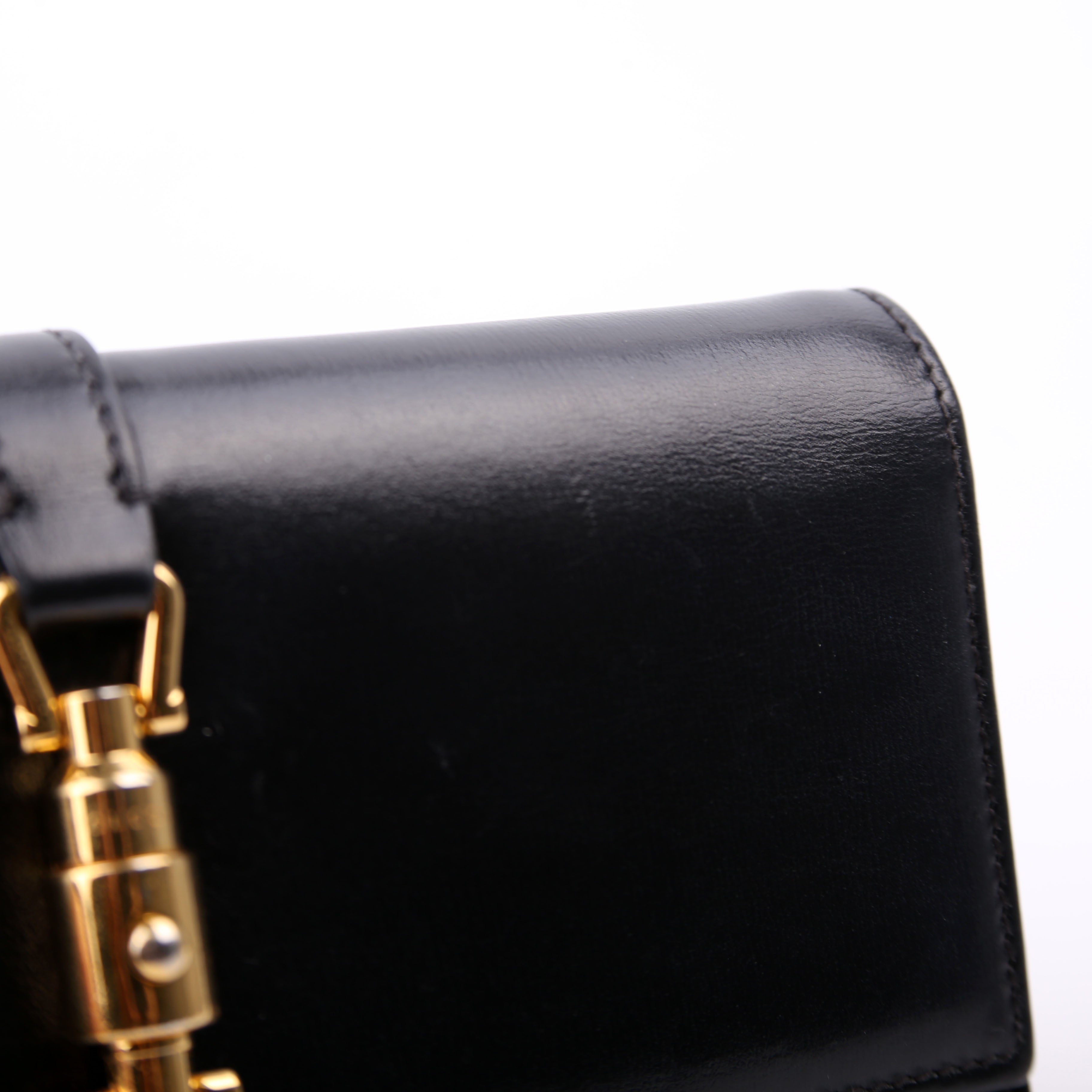 Gucci 652681 Jackie 1961 Chain Wallet Black