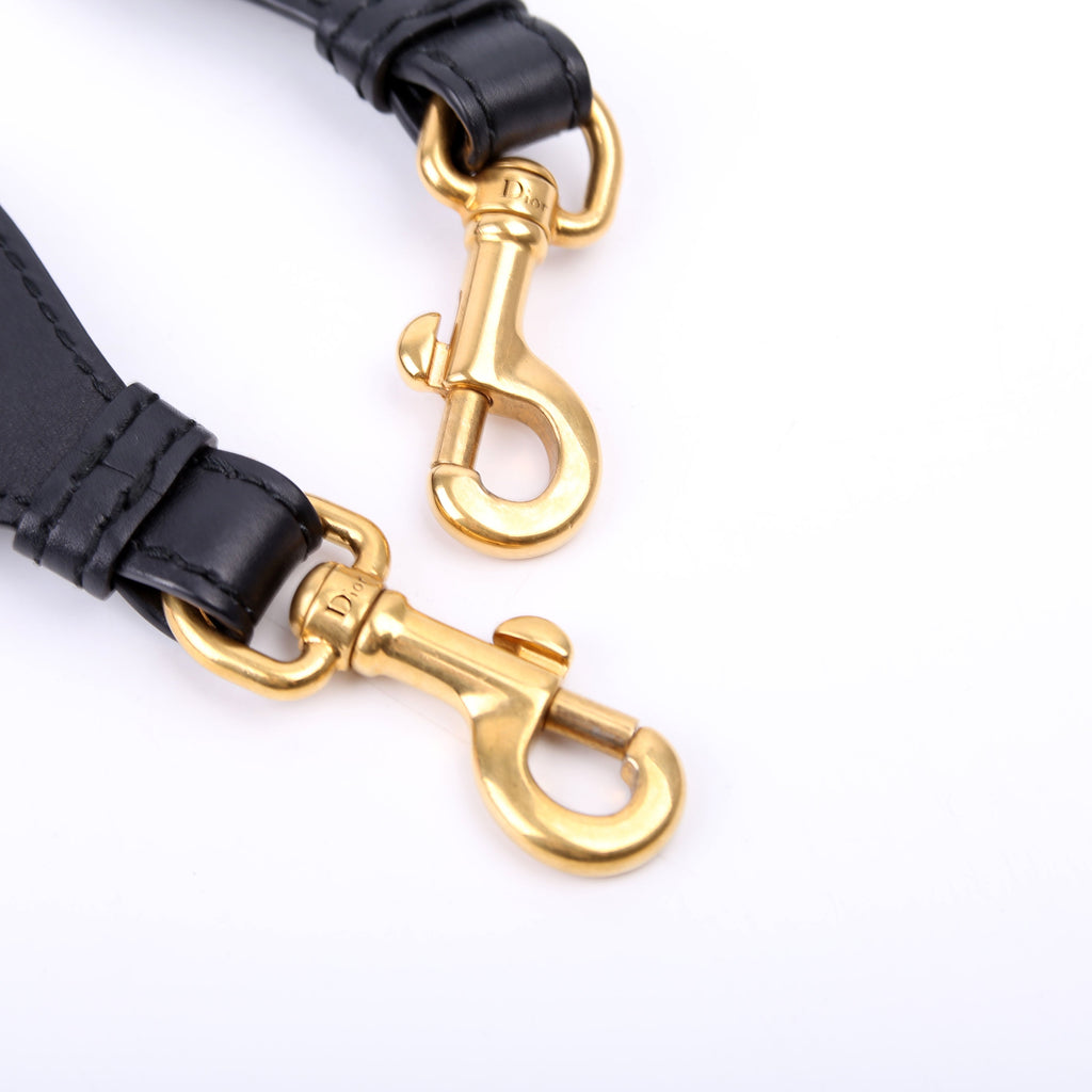 Dior Logo Wide Non-Adjustable Strap Blue
