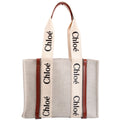 Woody Ribbon Tote Medium Beige/Brown