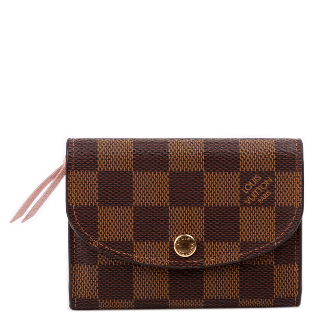 Rosalie Coin Purse Damier Ebene Pink