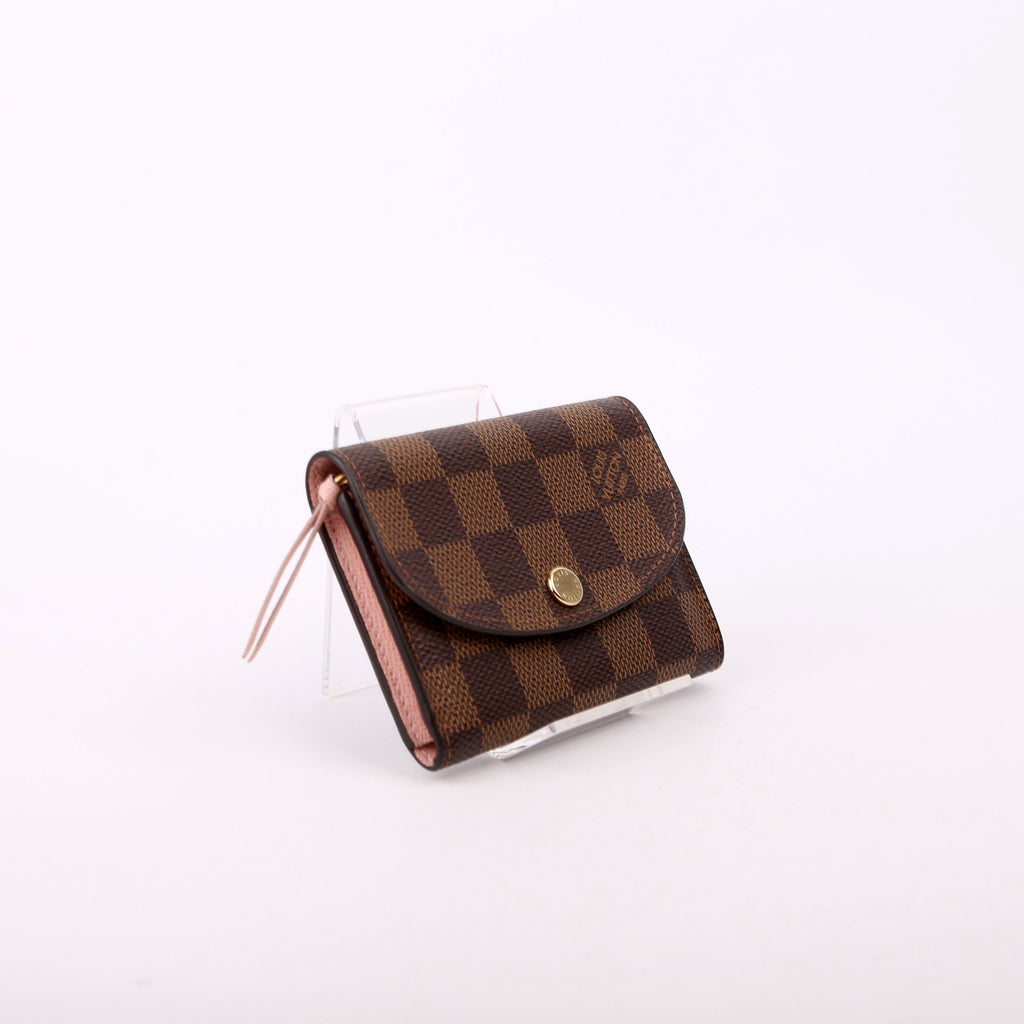 Rosalie Coin Purse Damier Ebene Pink