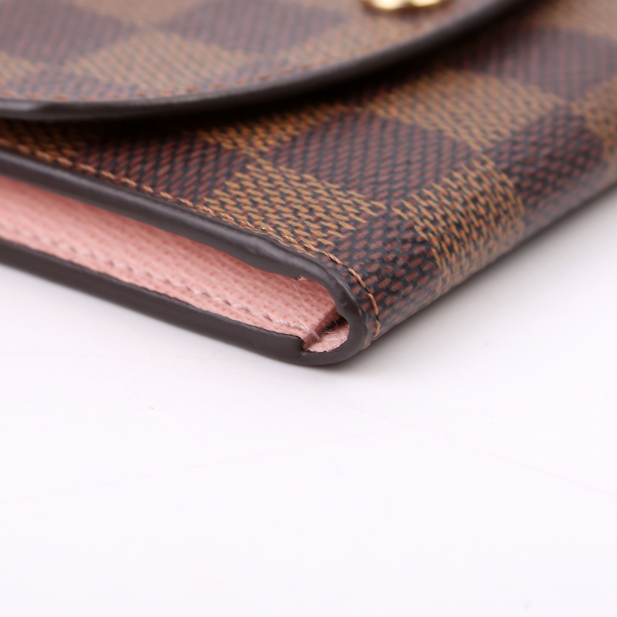 Rosalie Coin Purse Damier Ebene Pink