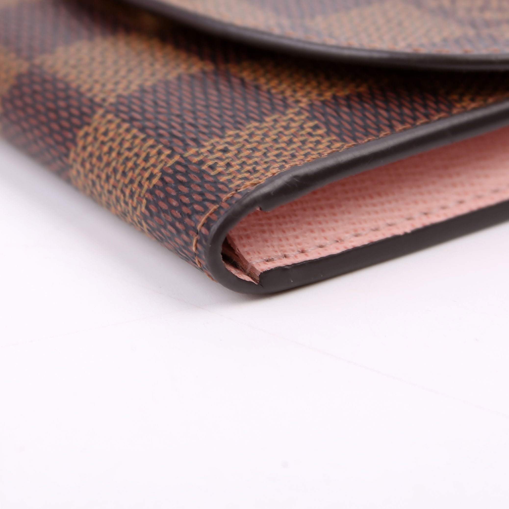 Rosalie Coin Purse Damier Ebene Pink