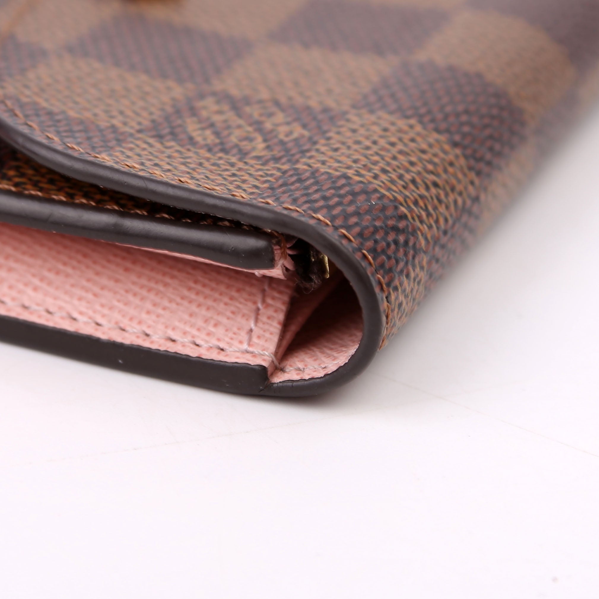 Rosalie Coin Purse Damier Ebene Pink