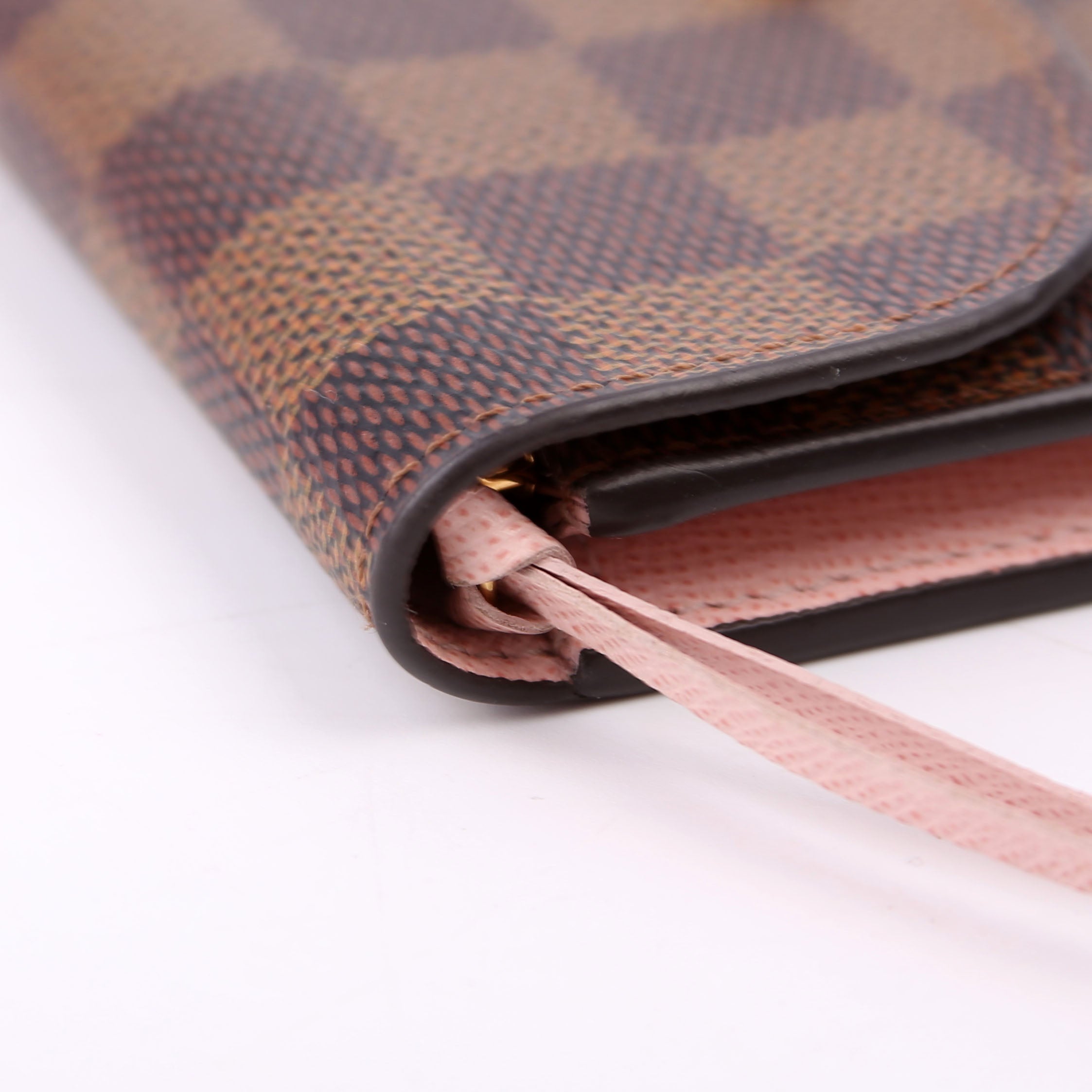 Rosalie Coin Purse Damier Ebene Pink
