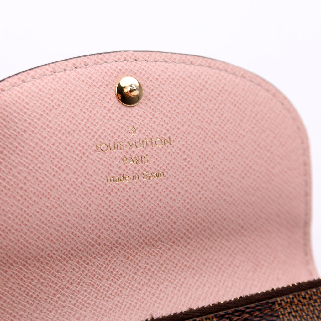 Rosalie Coin Purse Damier Ebene Pink