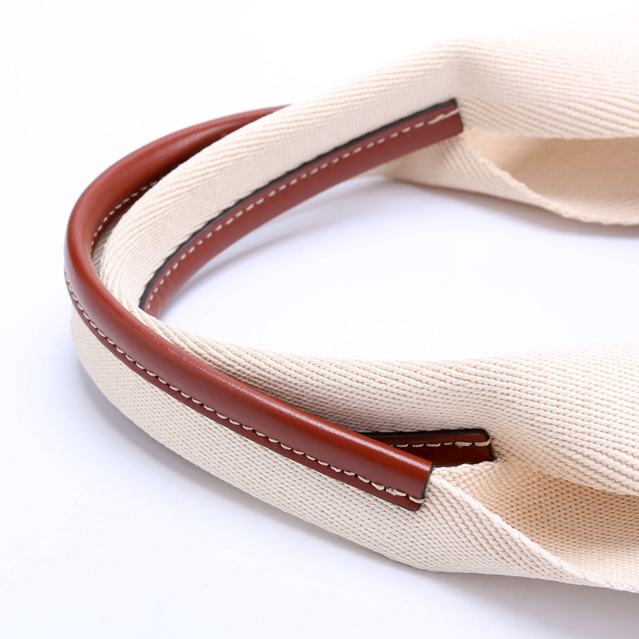 Woody Ribbon Tote Medium Beige/Brown