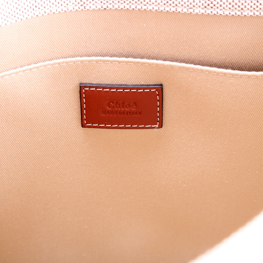 Woody Ribbon Tote Medium Beige/Brown