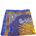 Carpe Diem Silk Scarf Blue