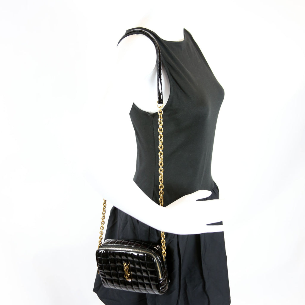 Cassandre Carre Camera Bag Patent 764809 Black
