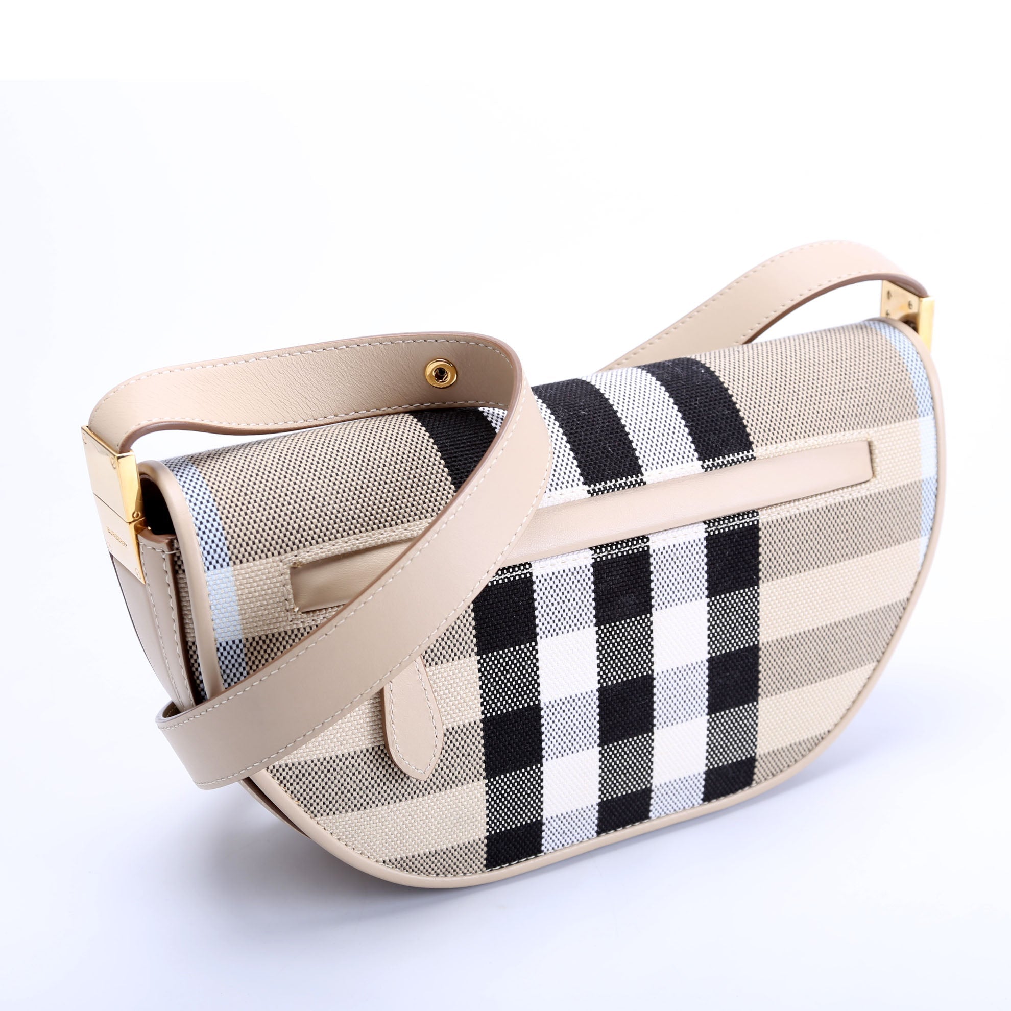 Canvas Check Olympia Small Beige