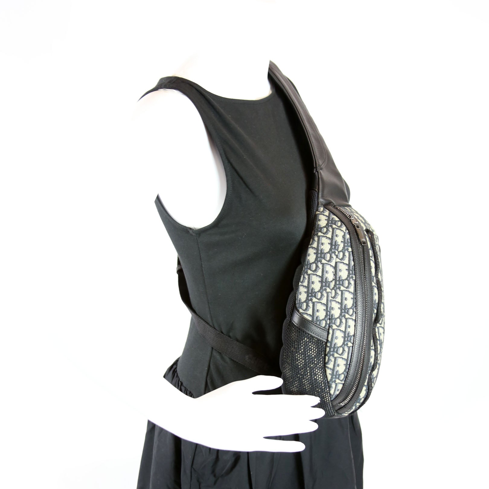 Scarab Bag Oblique Canvas Black/Beige
