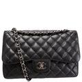 Classic Flap Jumbo Caviar Black/Silver
