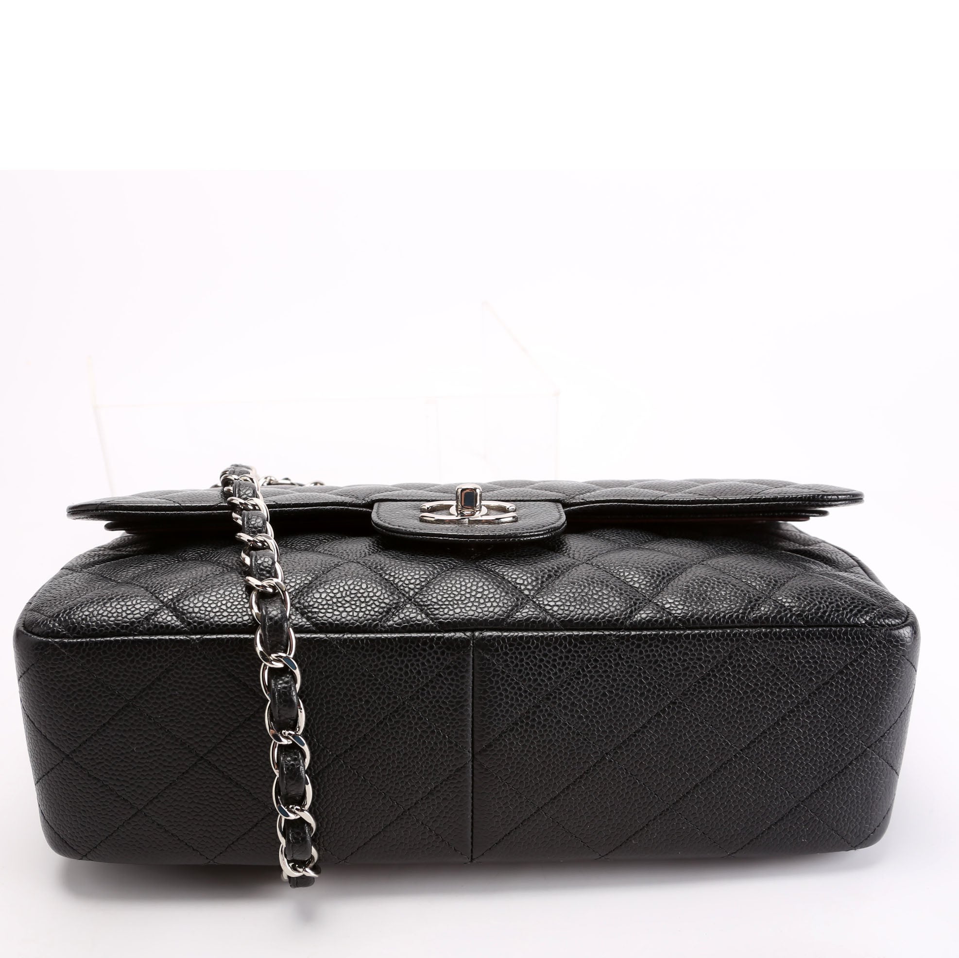 Classic Flap Jumbo Caviar Black/Silver