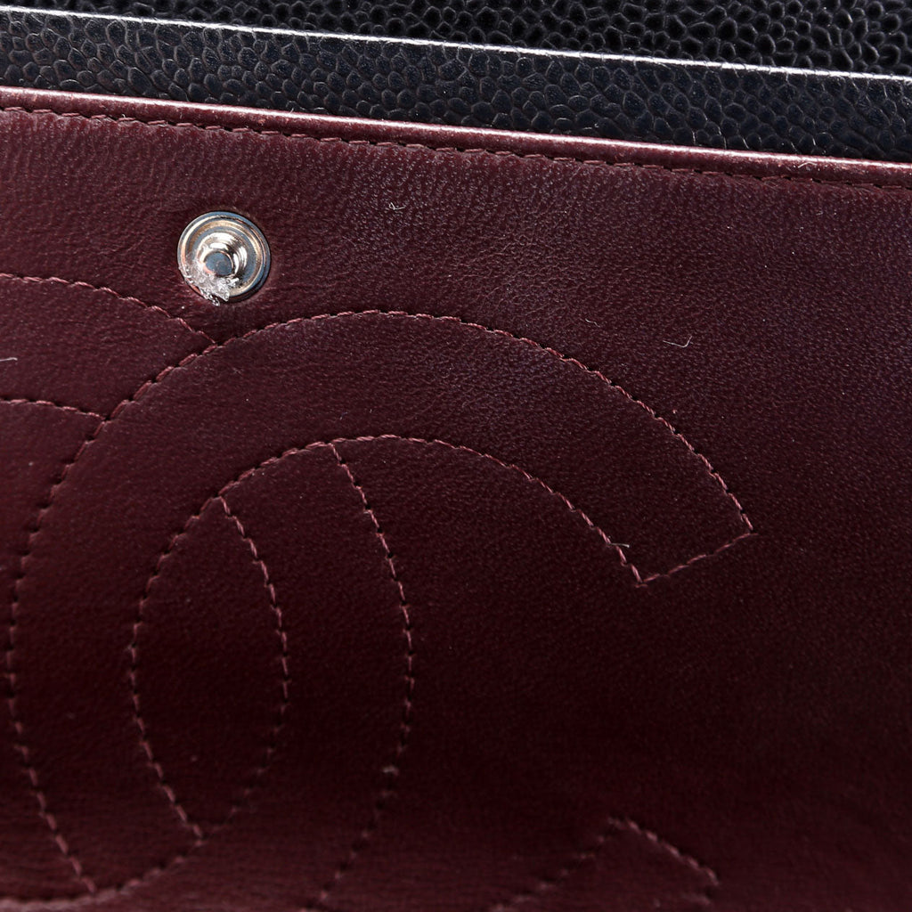 Classic Flap Jumbo Caviar Black/Silver