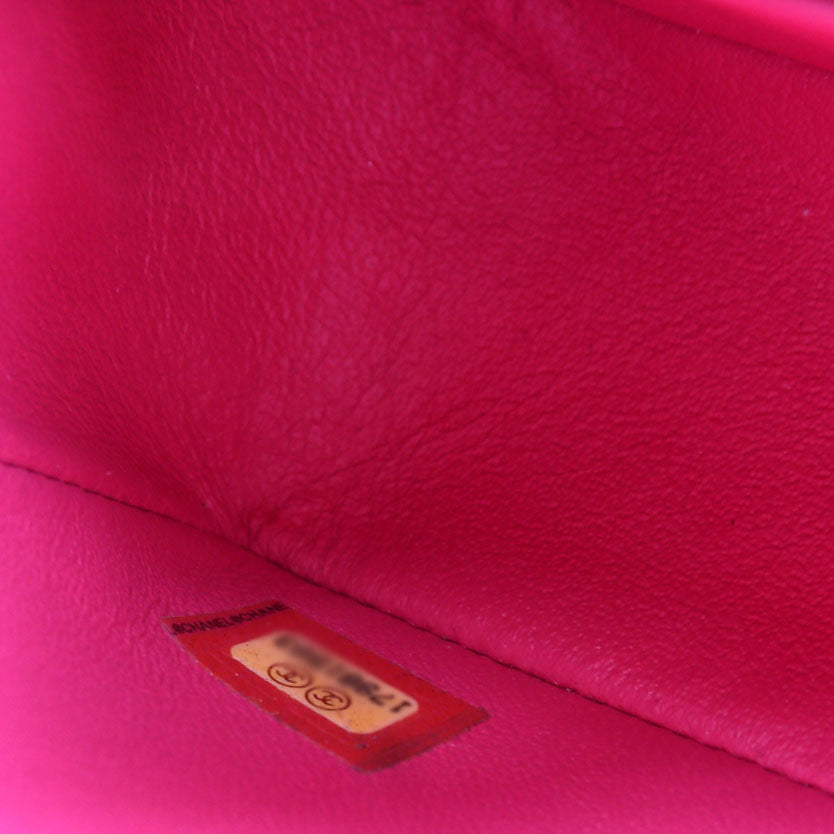 Classic Flap Mini Rectangle Lambskin 17M Pink