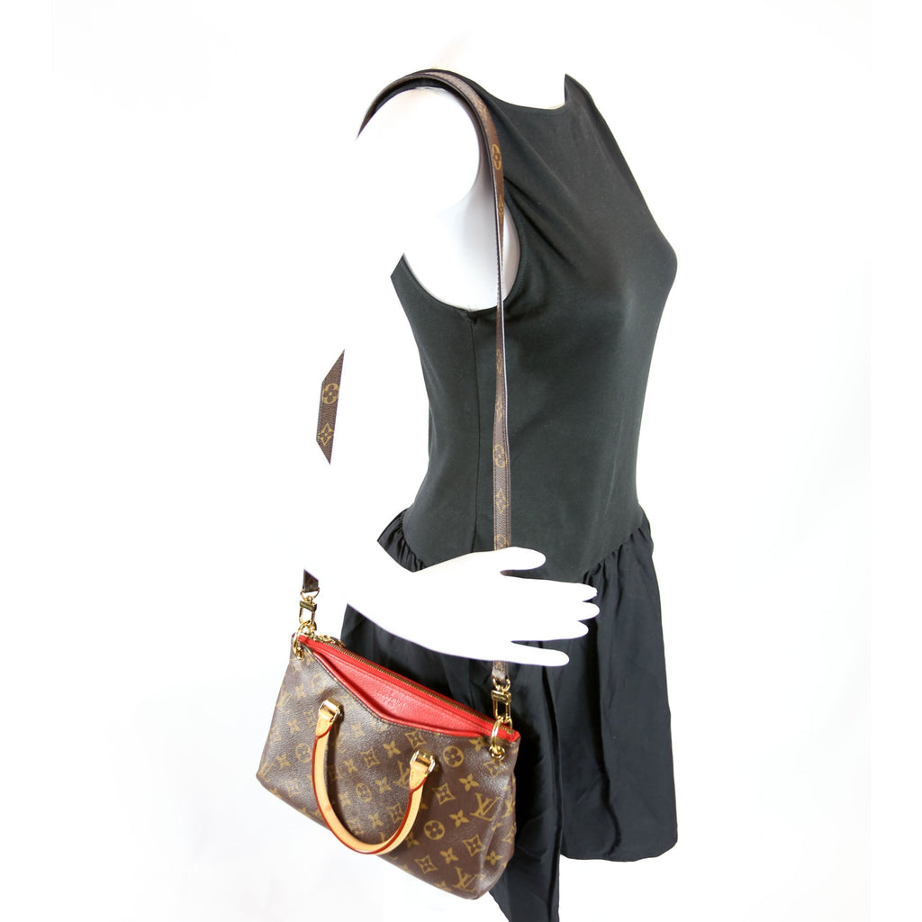 Pallas BB Monogram Brown/Red