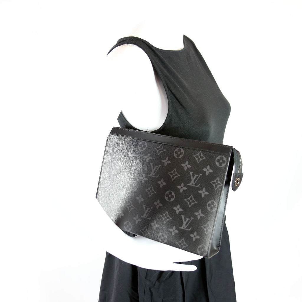Pochette Voyafe MM Monogram Eclipse Black/Gray