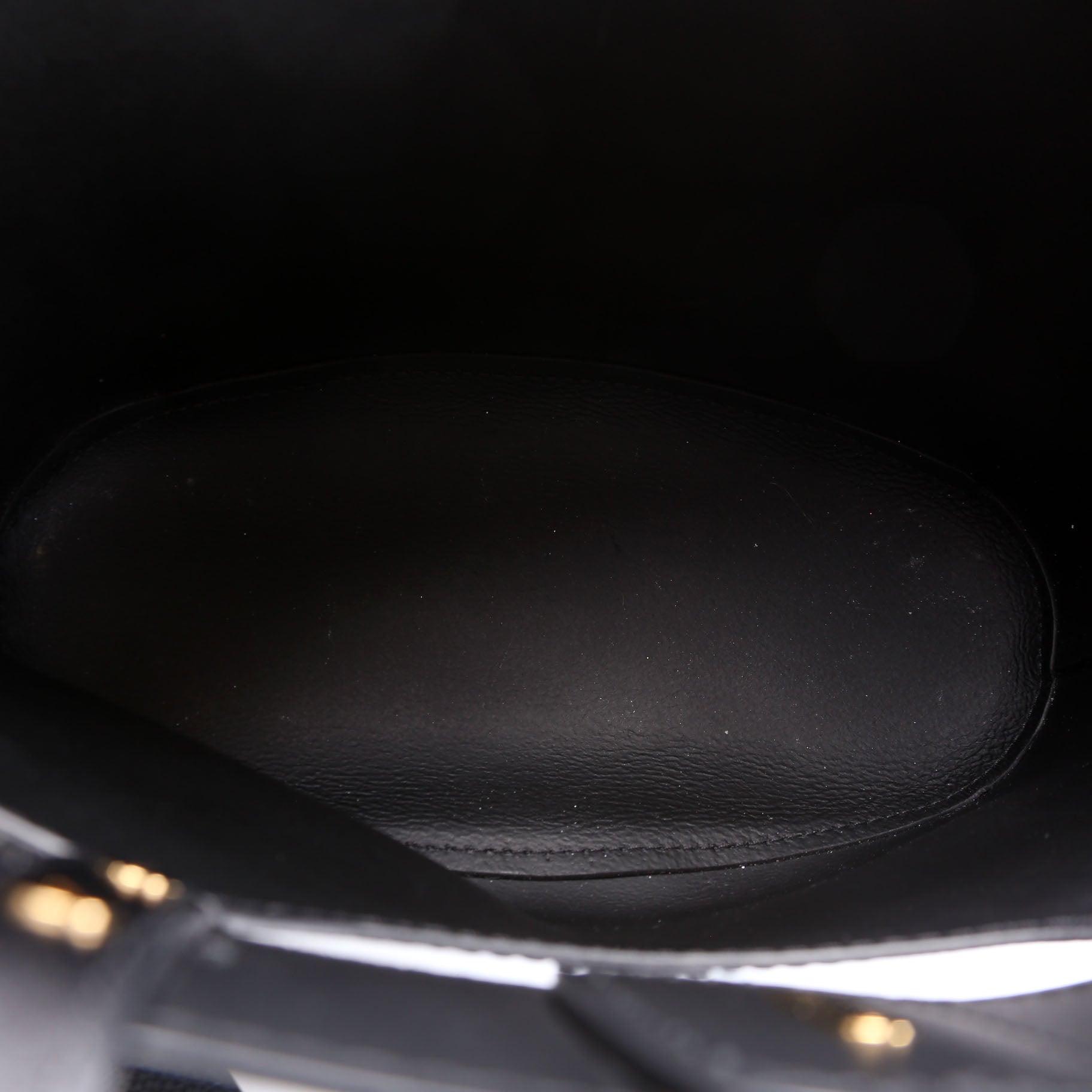 Aby Grain Leather Small Tote Black