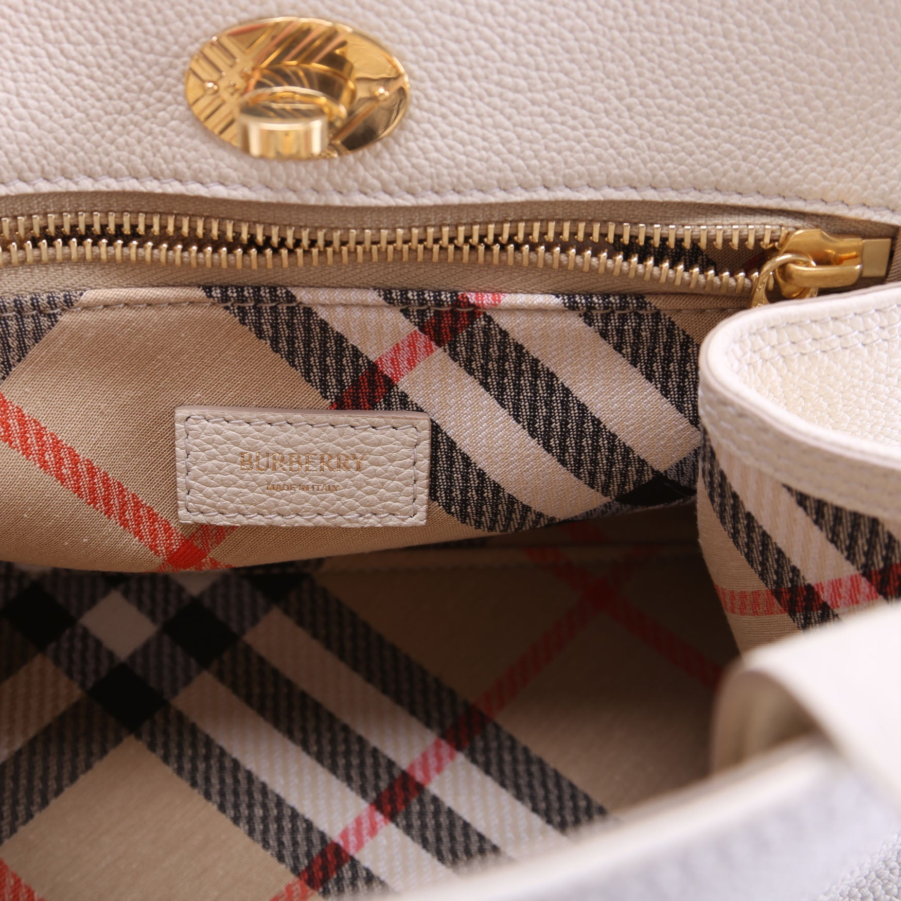 8111349 Cotswold Mini Top Handle Bag Calfskin Cream
