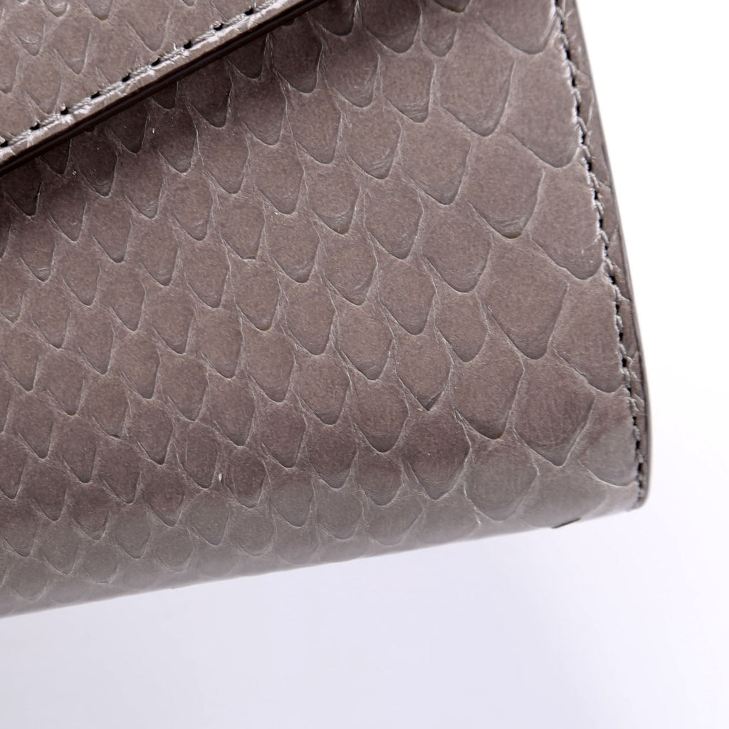 594101 GG Torchon Calfskin Broadway Envelope Clutch Gray