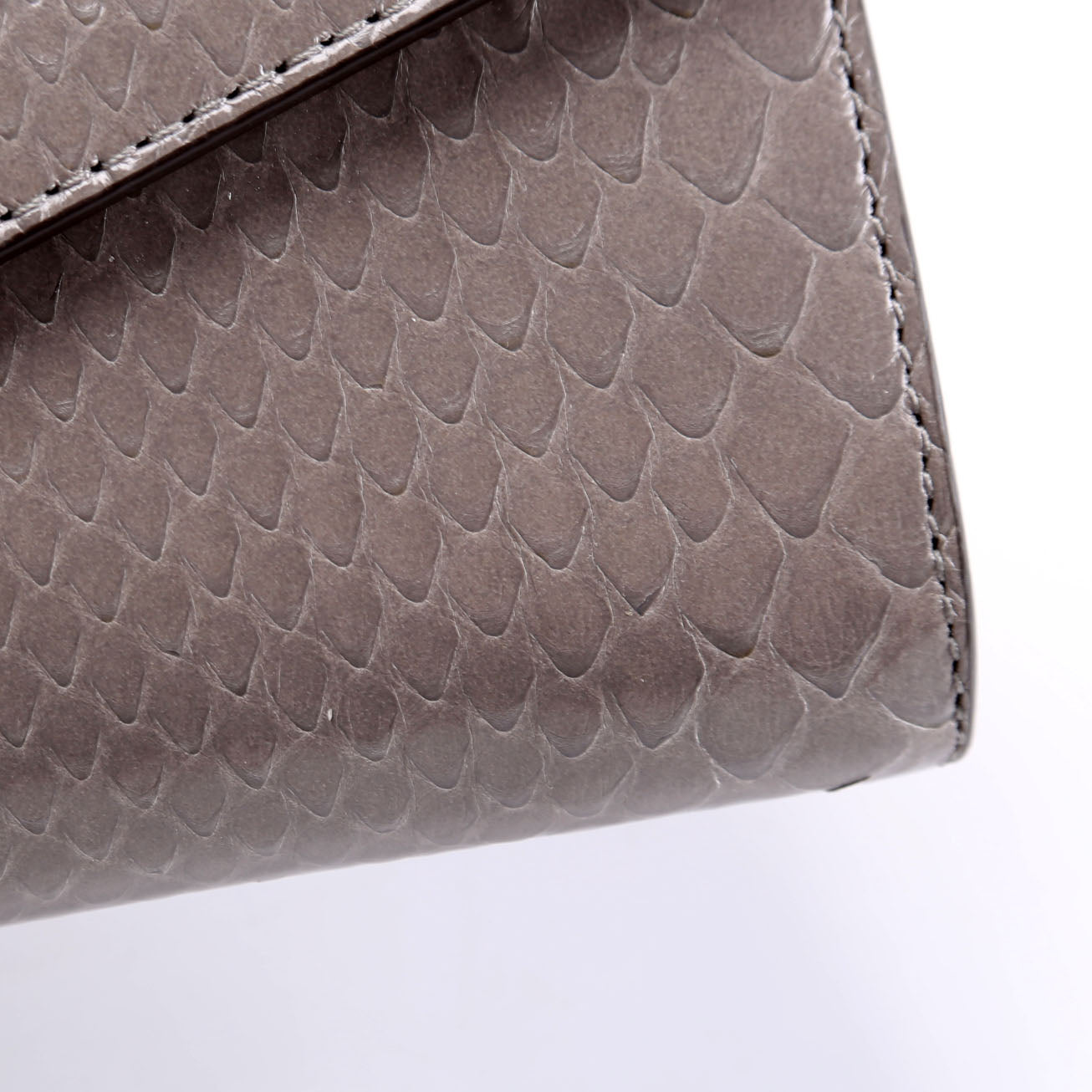 594101 GG Torchon Calfskin Broadway Envelope Clutch Gray