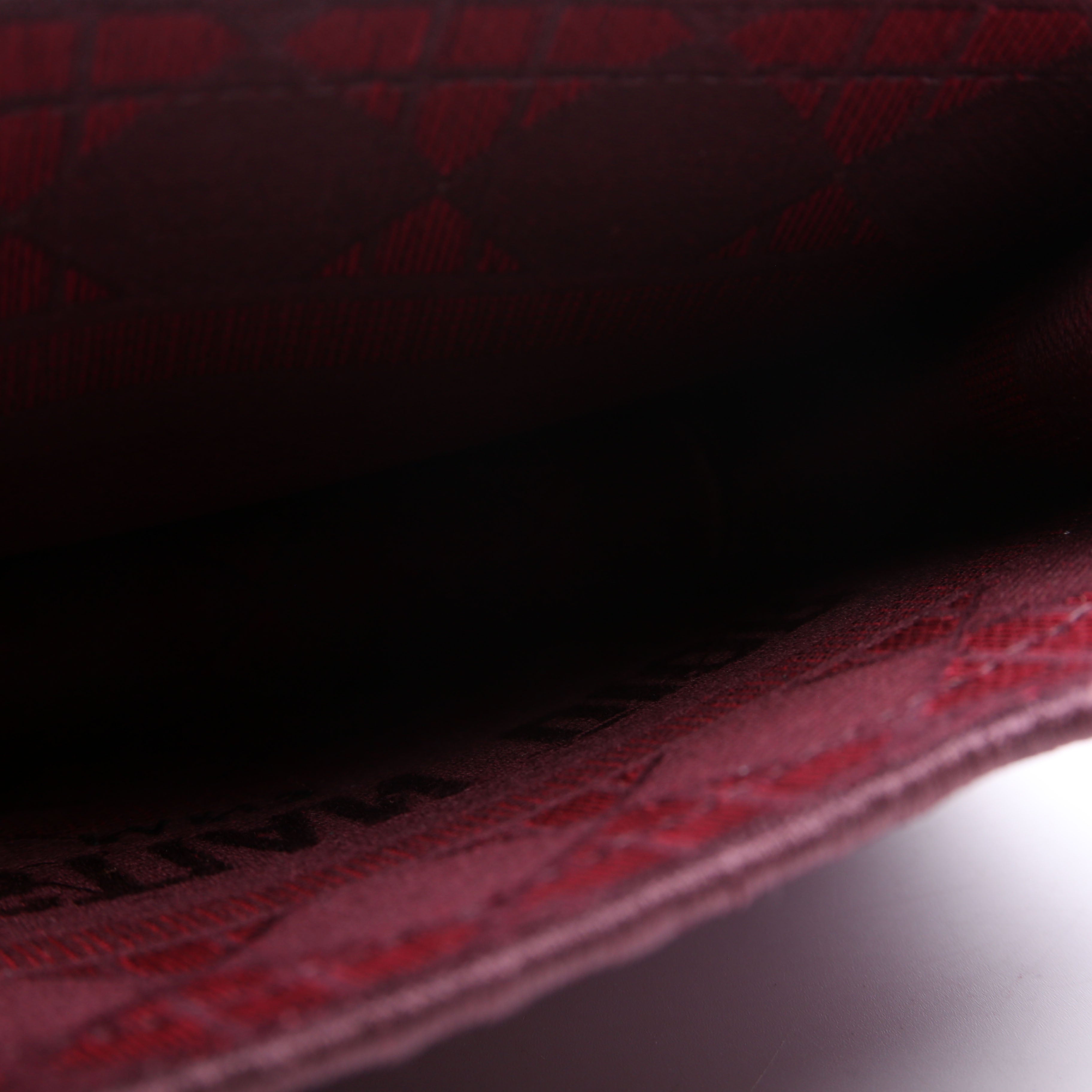Mini Book Tote Velour Burgundy