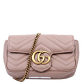 476433 Marmont Leather Super Mini Flap Tan