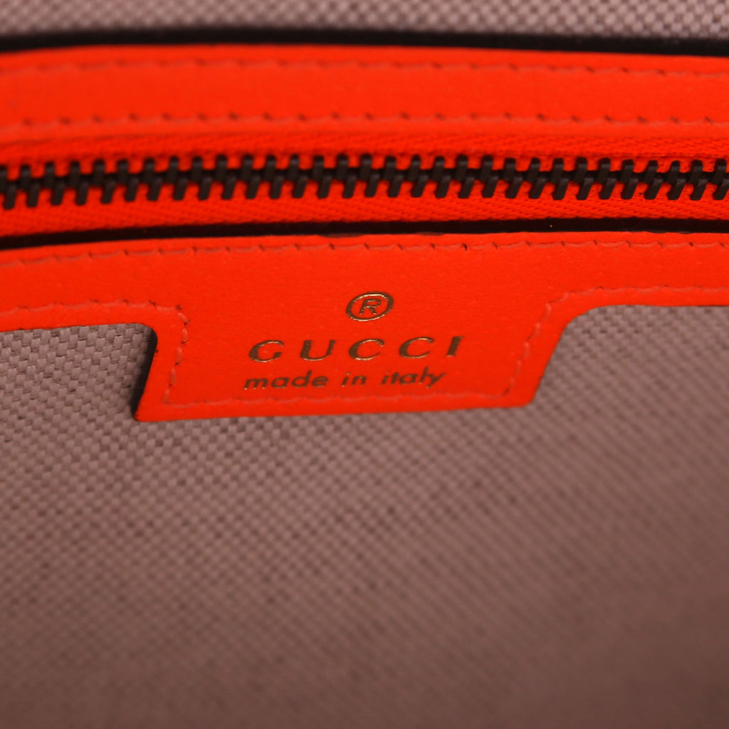 699439 GG Supreme Ophidia Small Wristlet Crossbody Orange