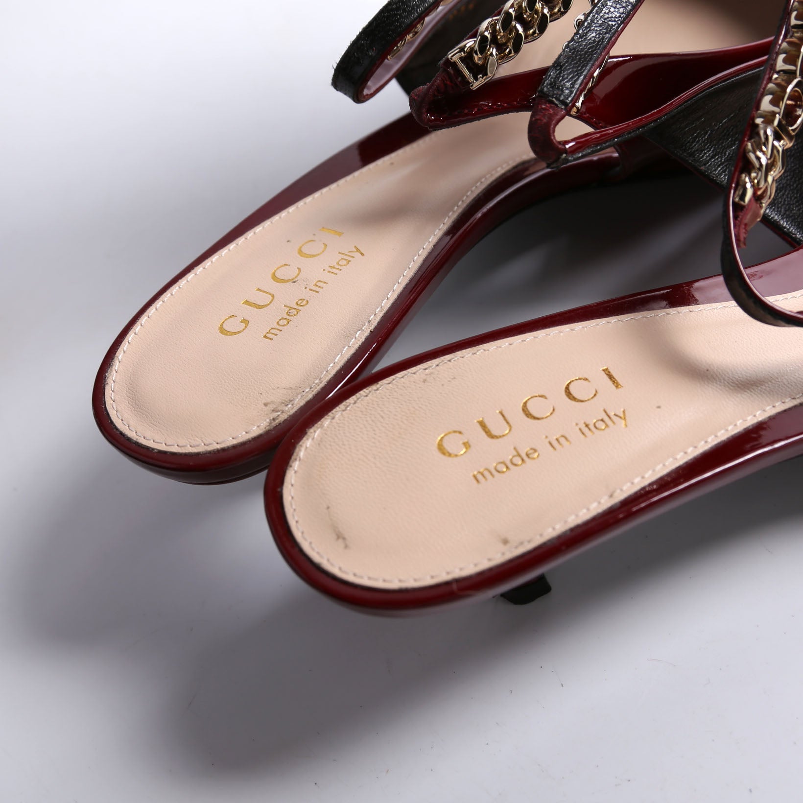 Signoria Patent Slingback Kitten Heels Size 38