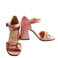 Baby Buckle Horsebit Ankle Strap Sandals Size 37.5 Pink